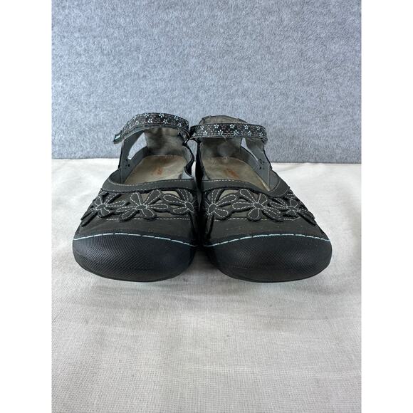 J SPORT BY JAMBU Women’s sz 9 MARYJANE SANDALS CLOSED TOE GREY MEMORY FOAM - Picture 2 of 11